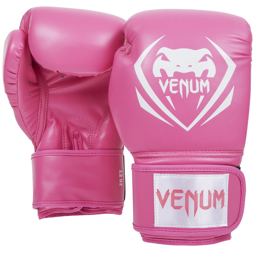 Venum Contender Hook and Loop Training Boxing Gloves - Pink - Forza Sports