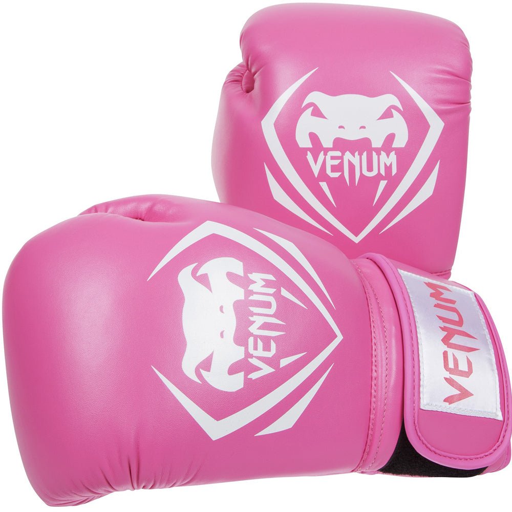 Venum Contender Hook and Loop Training Boxing Gloves - Pink - Forza Sports