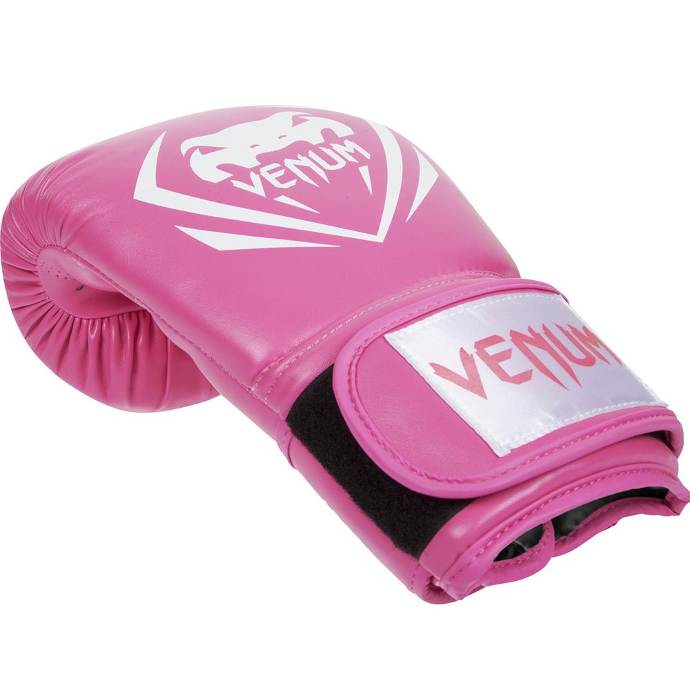 Venum Contender Hook and Loop Training Boxing Gloves - Pink - Forza Sports