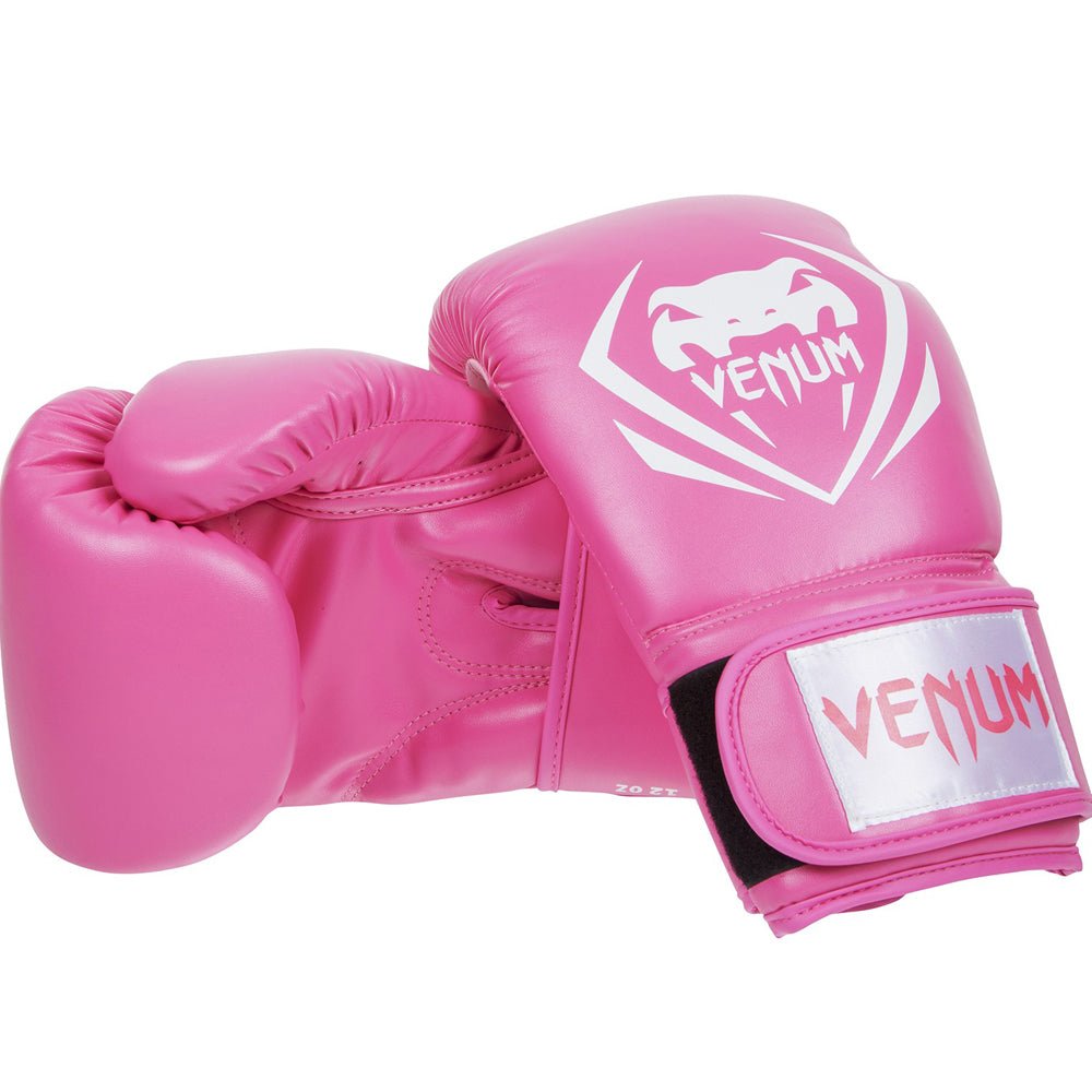 Venum Contender Hook and Loop Training Boxing Gloves - Pink - Forza Sports