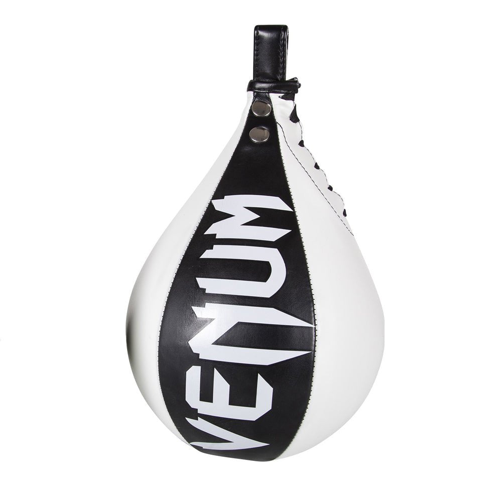 Venum Premium Skintex Leather Speed Bag - Black/Ice - Forza Sports