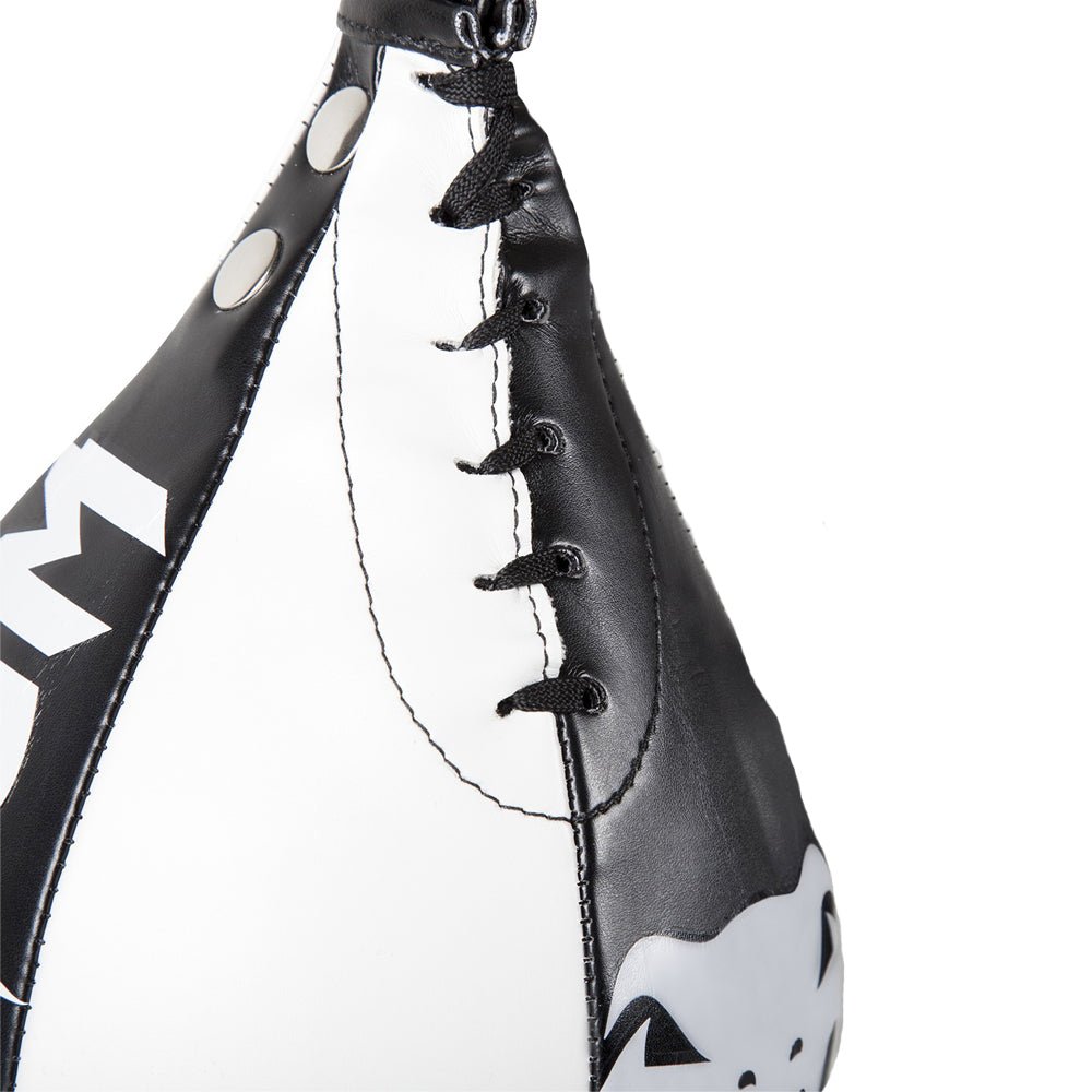 Venum Premium Skintex Leather Speed Bag - Black/Ice - Forza Sports