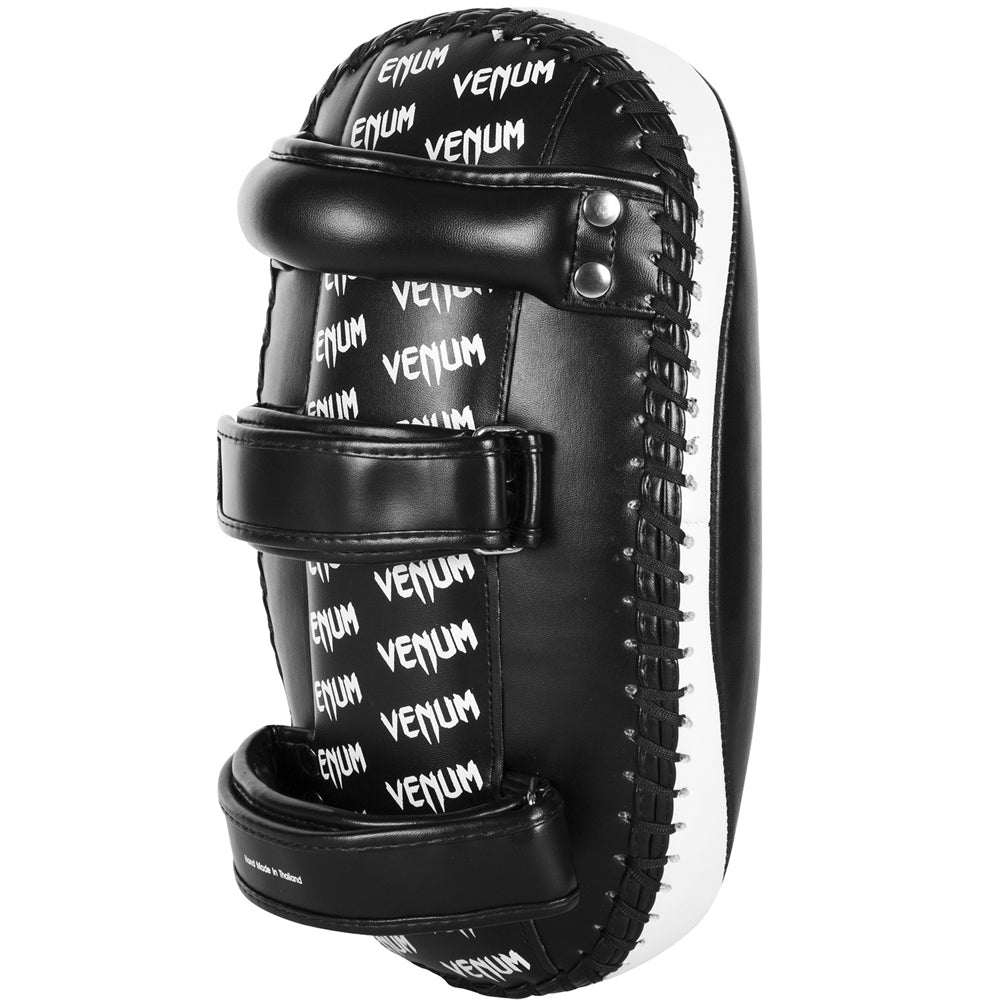 Venum Skintex Leather Light Kick Pad Pair - Black/Ice - Forza Sports