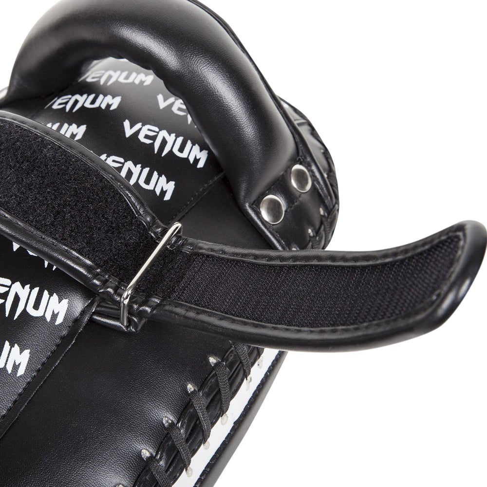 Venum Skintex Leather Light Kick Pad Pair - Black/Ice - Forza Sports