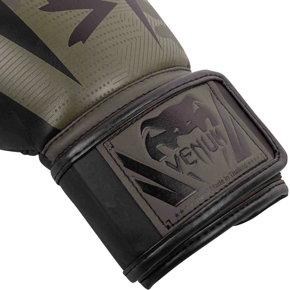 Venum Elite Hook and Loop Boxing Gloves - Khaki/Camo - Forza Sports