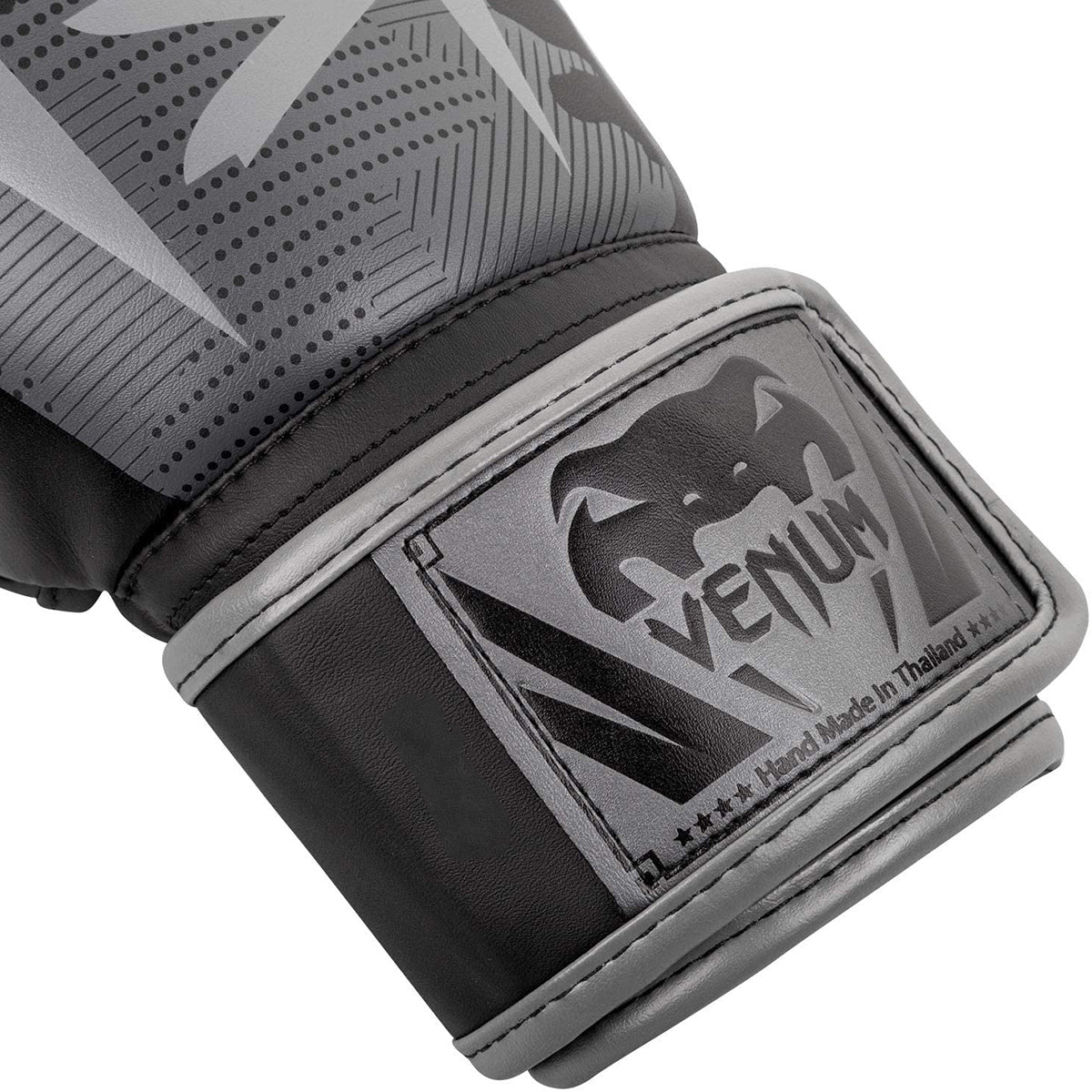 Venum Elite Hook and Loop Boxing Gloves - Black/Dark Camo - Forza Sports