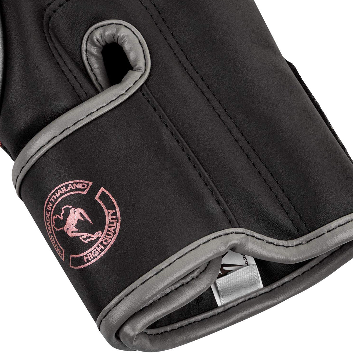 Venum Elite Hook and Loop Boxing Gloves - Black/Pink/Gold - Forza Sports