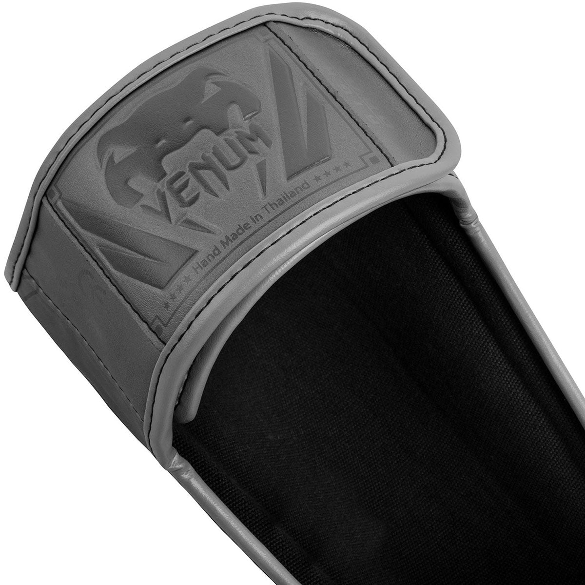 Venum Elite Lightweight Standup Protective MMA Shin Guards - Gray/Gray - Forza Sports