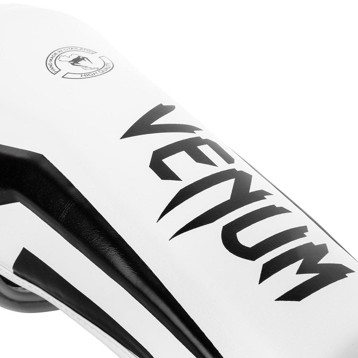 Venum Elite Lightweight Standup Protective MMA Shin Guards - White/Black - Forza Sports