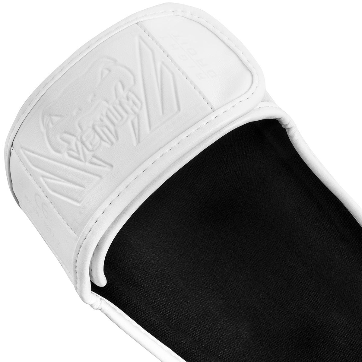 Venum Elite Lightweight Standup Protective MMA Shin Guards - White/White - Forza Sports