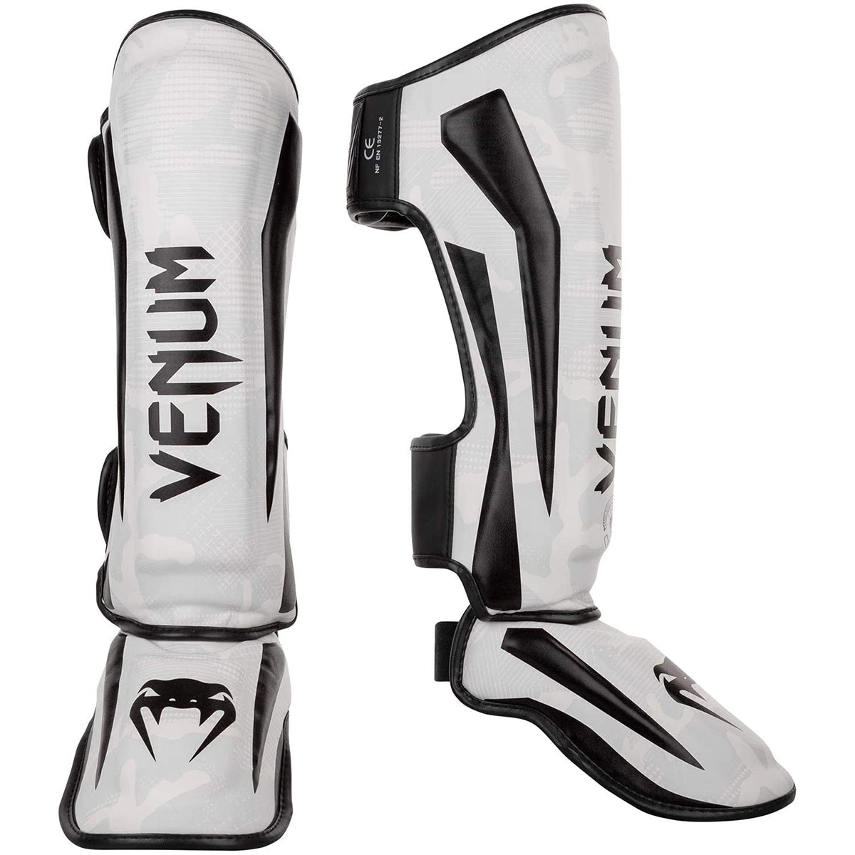 Venum Elite Protective MMA Shin Instep Guards - White/Camo - Forza Sports