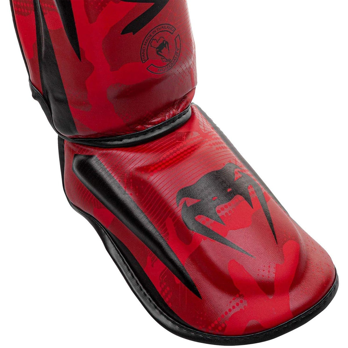 Venum Elite MMA Protective Shin Instep Guards - Red/Camo - Forza Sports