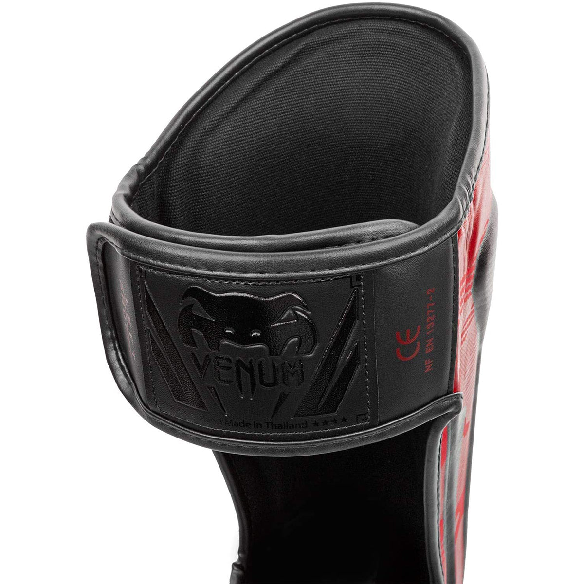 Venum Elite MMA Protective Shin Instep Guards - Red/Camo - Forza Sports
