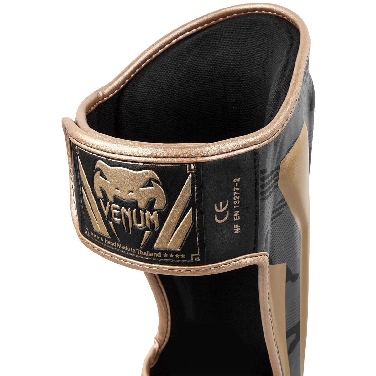 Venum Elite Protective MMA Shin Instep Guards - Dark Camo/Gold - Forza Sports