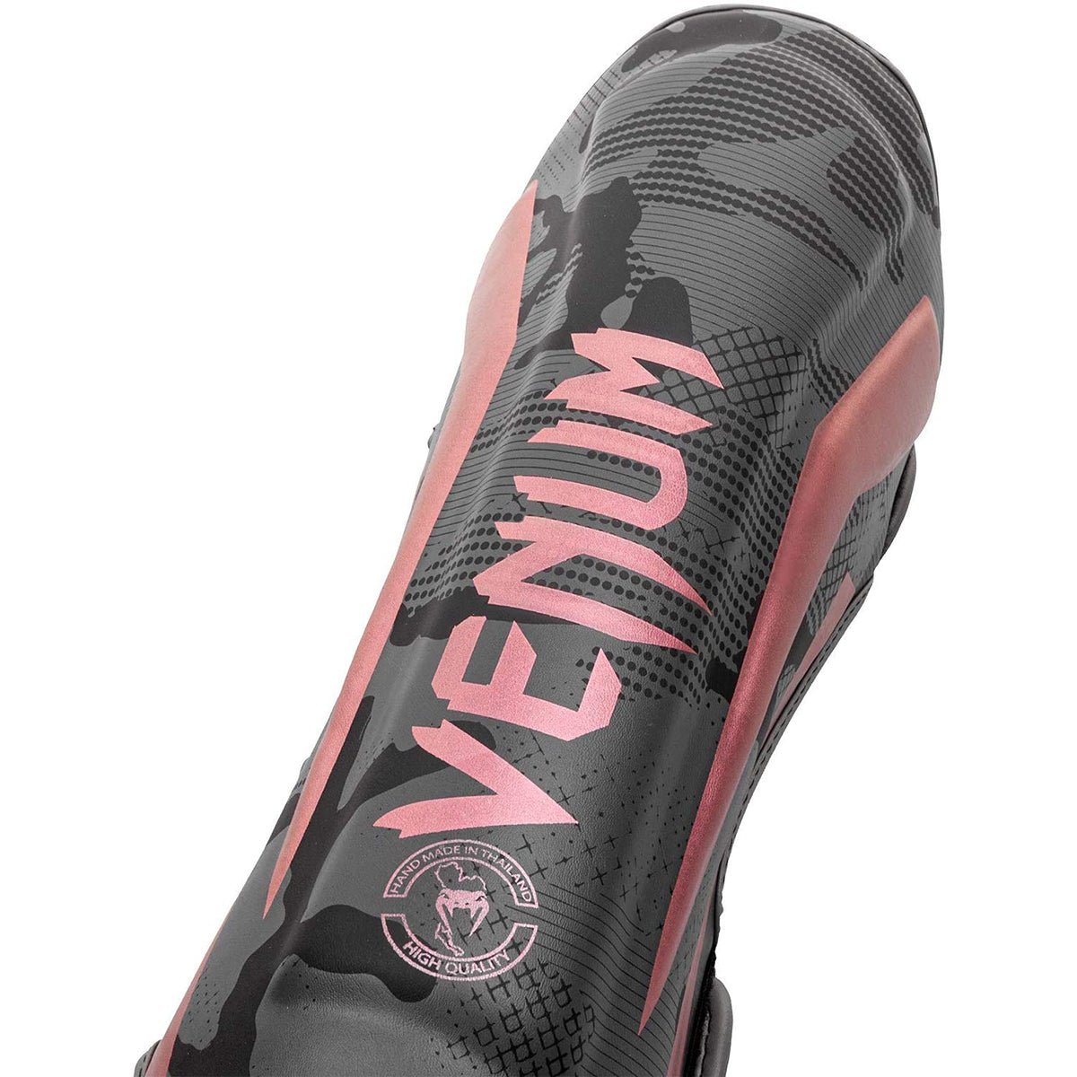 Venum Elite Protective MMA Shin Instep Guards - Black/Pink/Gold - Forza Sports
