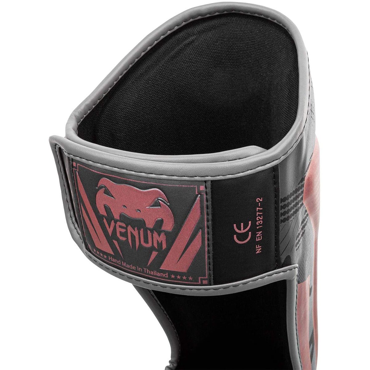 Venum Elite Protective MMA Shin Instep Guards - Black/Pink/Gold - Forza Sports