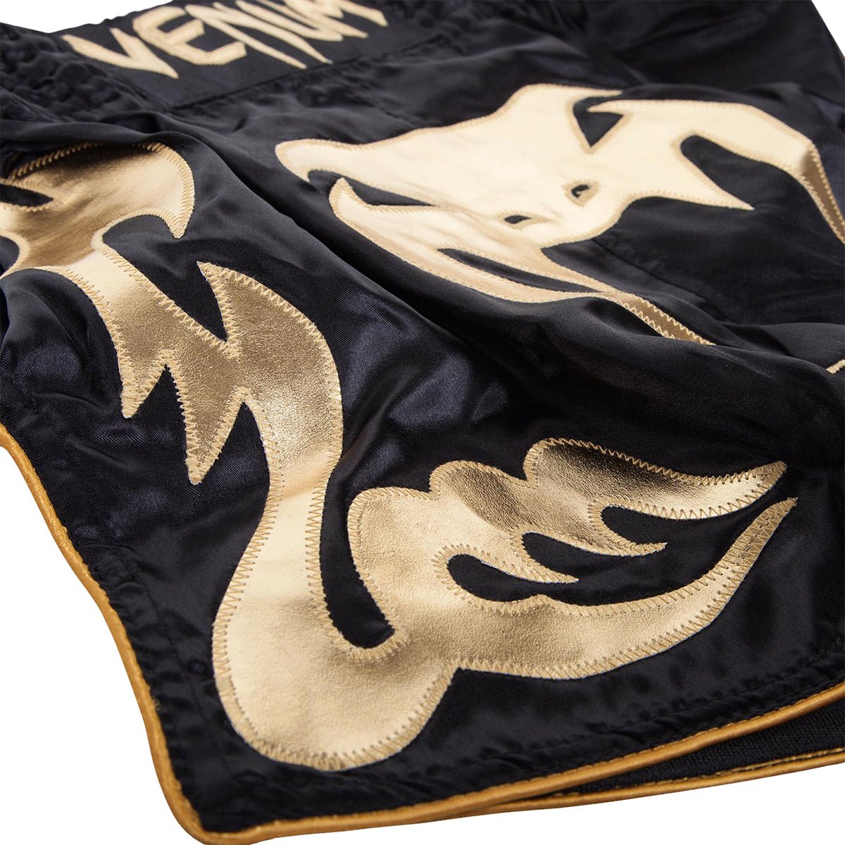 Venum Bangkok Inferno Muay Thai Shorts - Black/Gold - Forza Sports