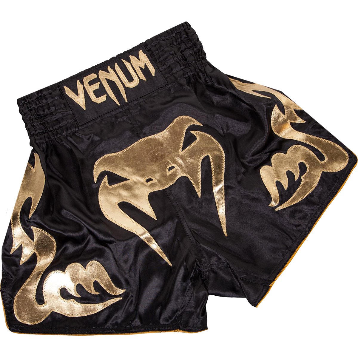 Venum Bangkok Inferno Muay Thai Shorts - Black/Gold - Forza Sports