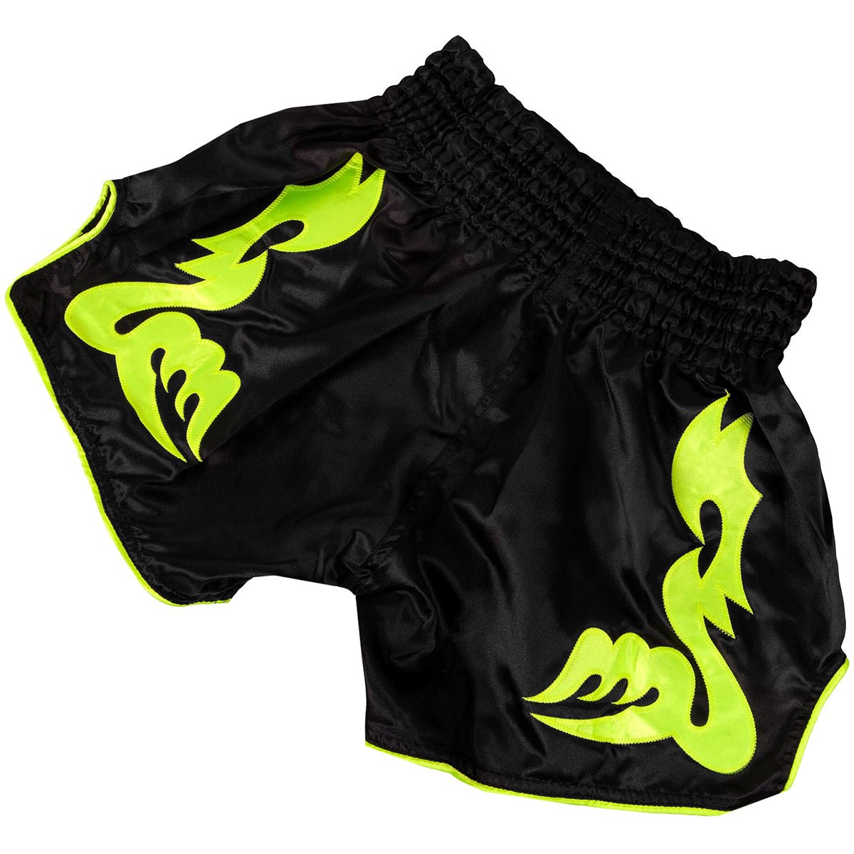 Venum Bangkok Inferno Muay Thai Shorts - Black/Neon Yellow - Forza Sports