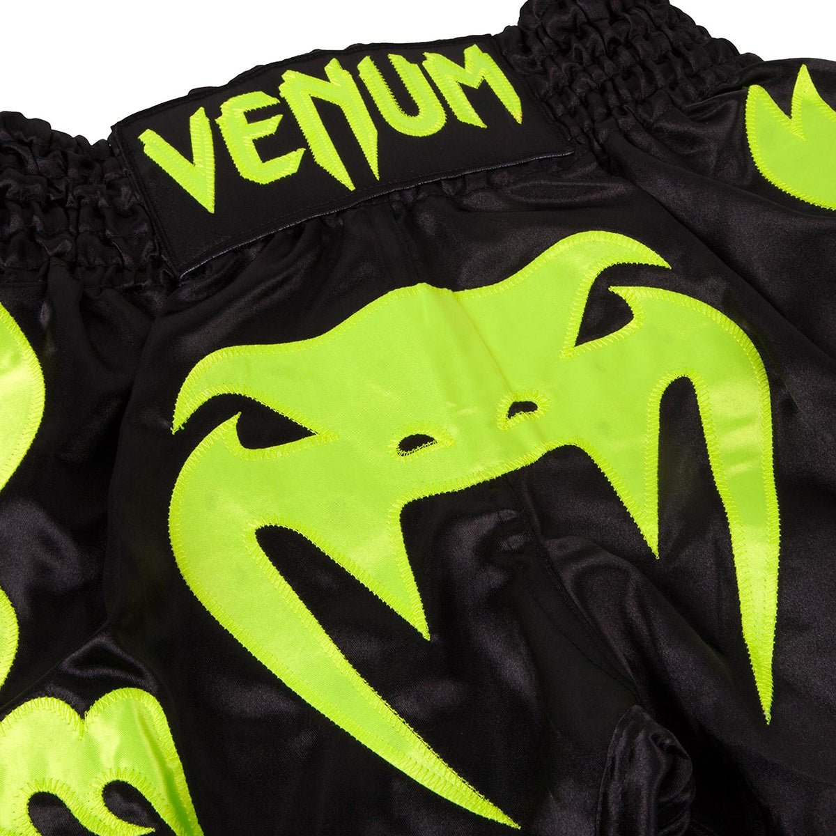 Venum Bangkok Inferno Muay Thai Shorts - Black/Neon Yellow - Forza Sports