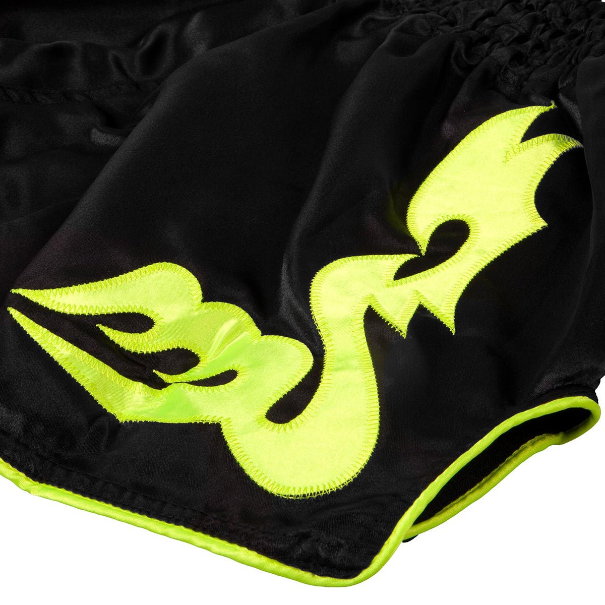Venum Bangkok Inferno Muay Thai Shorts - Black/Neon Yellow - Forza Sports
