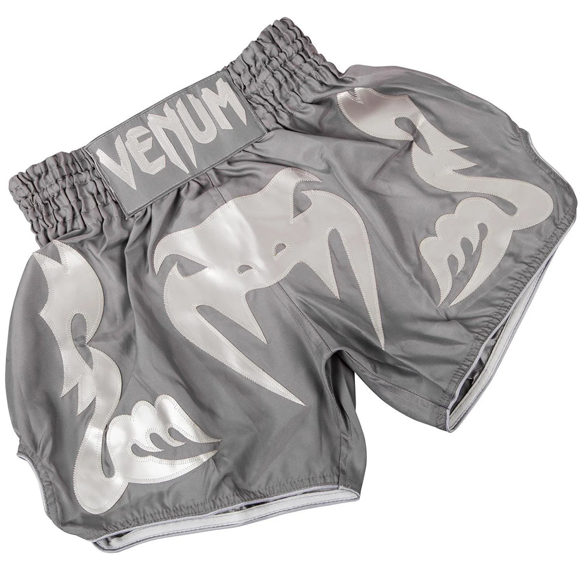 Venum Bangkok Inferno Muay Thai Shorts - Gray/Gray - Forza Sports