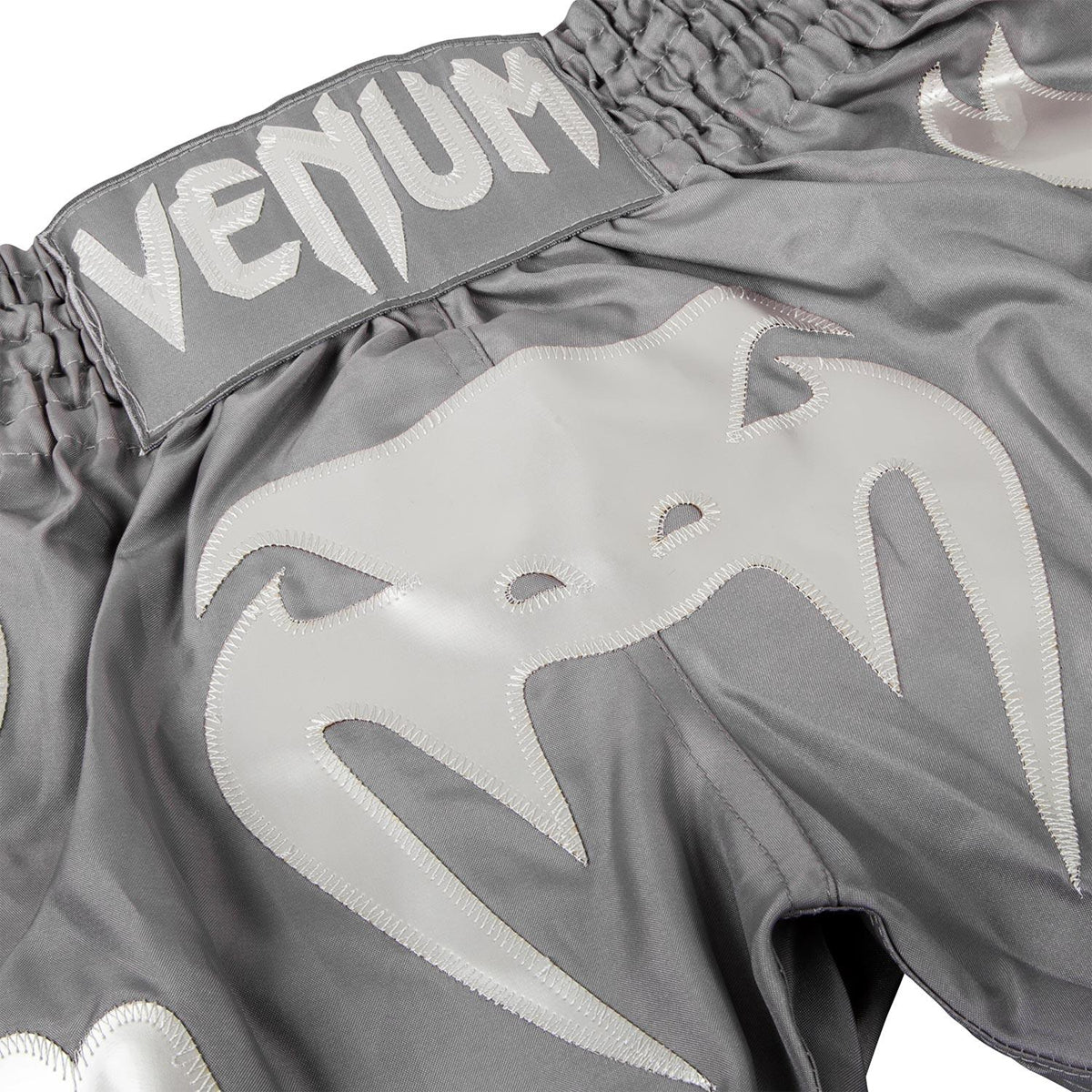 Venum Bangkok Inferno Muay Thai Shorts - Gray/Gray - Forza Sports