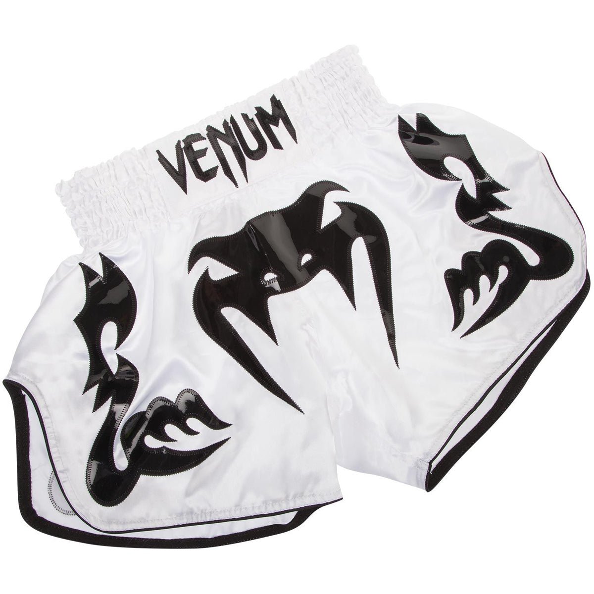Venum Bangkok Inferno Muay Thai Shorts - White/Black - Forza Sports