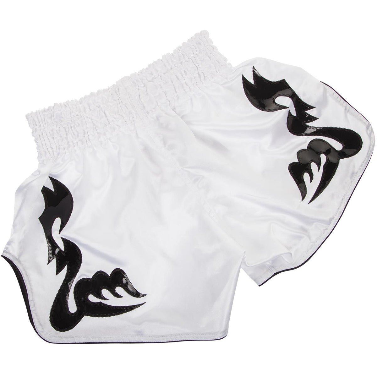 Venum Bangkok Inferno Muay Thai Shorts - White/Black - Forza Sports