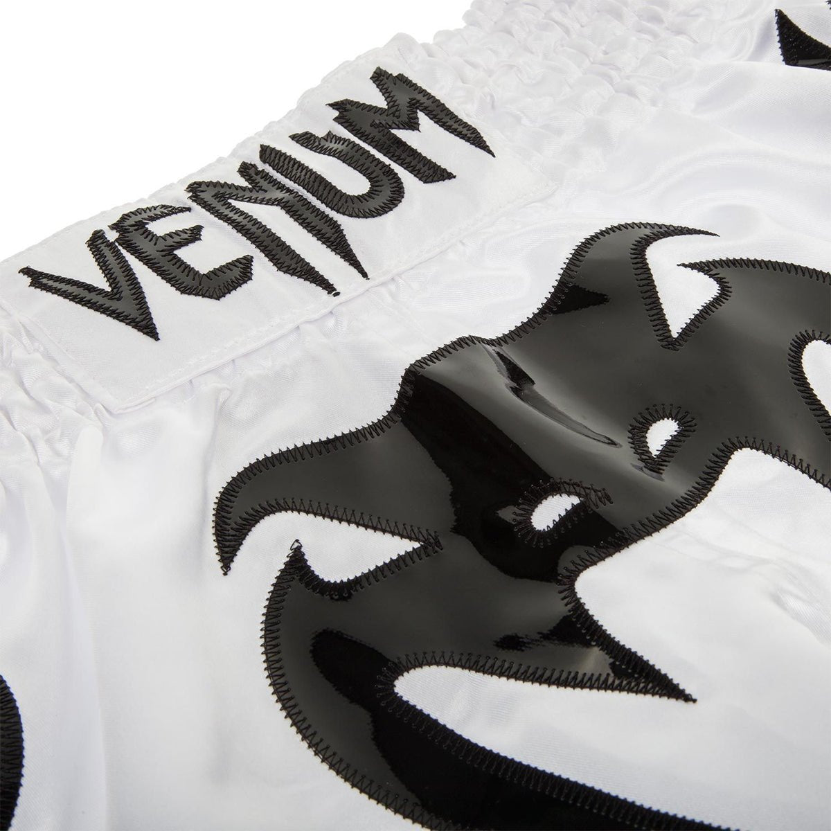 Venum Bangkok Inferno Muay Thai Shorts - White/Black - Forza Sports
