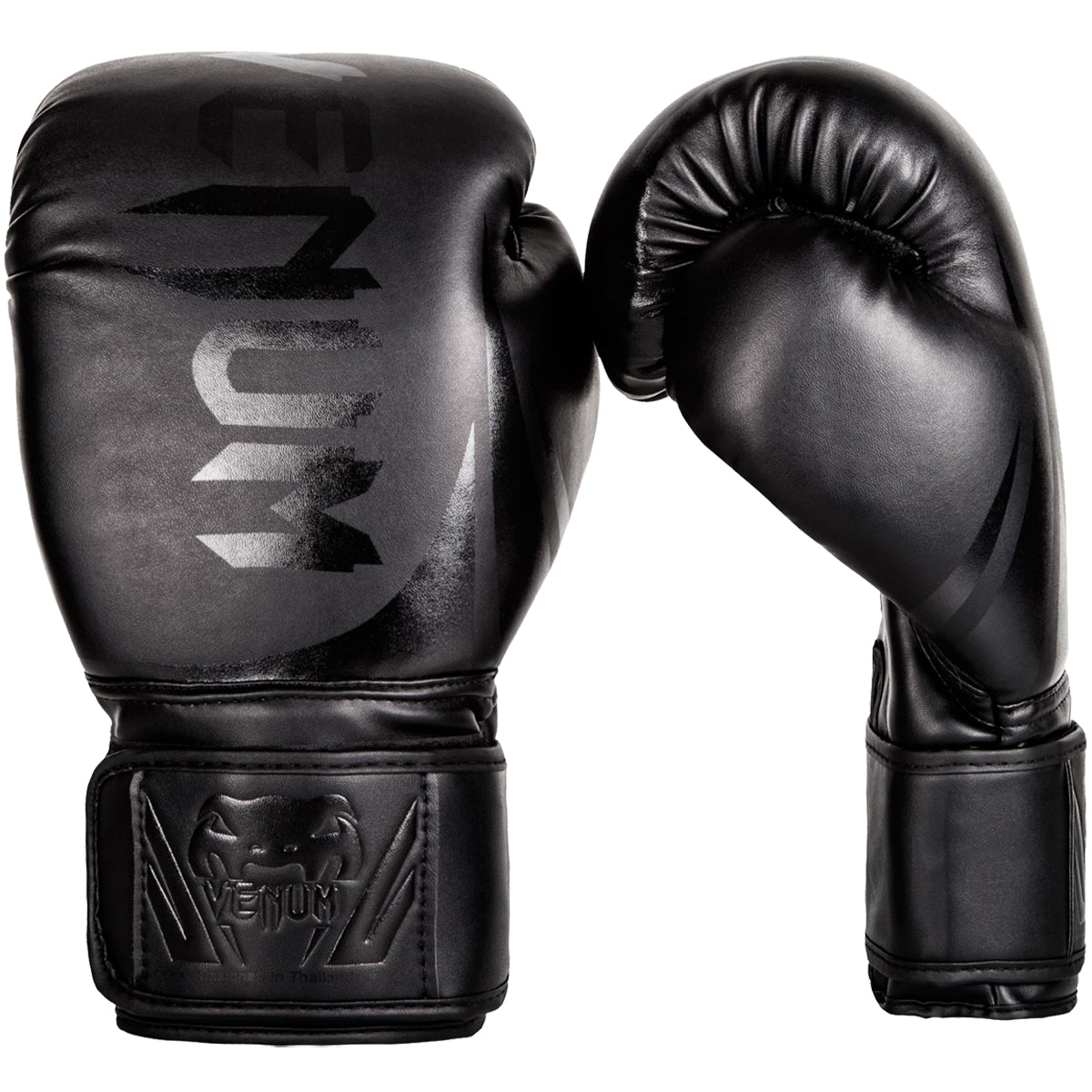 Venum Challenger 2.0 Hook and Loop Boxing Gloves - Black/Black - Forza Sports