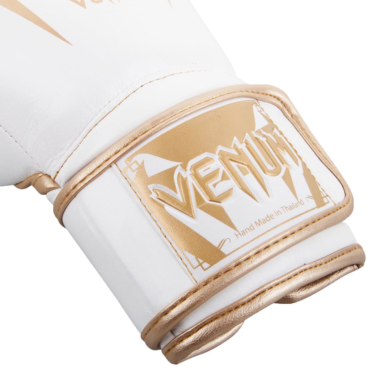 Venum Giant 3.0 Nappa Leather Hook and Loop Training Boxing Gloves - White/Gold - Forza Sports