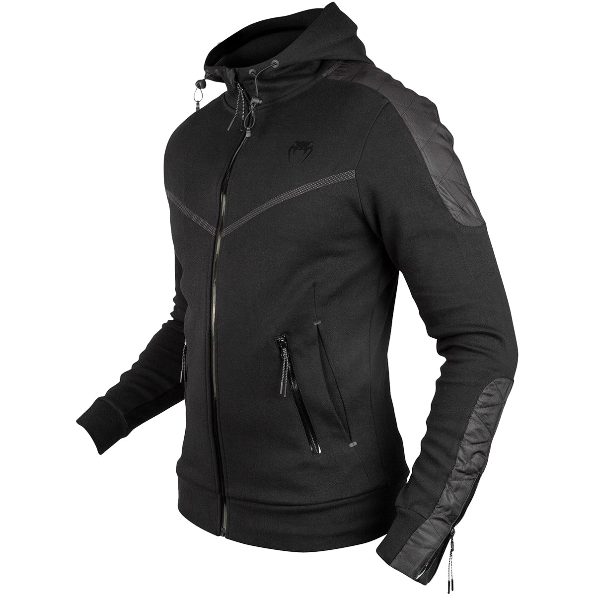 Venum Laser Evo Full Zip Hoodie - Black - Forza Sports