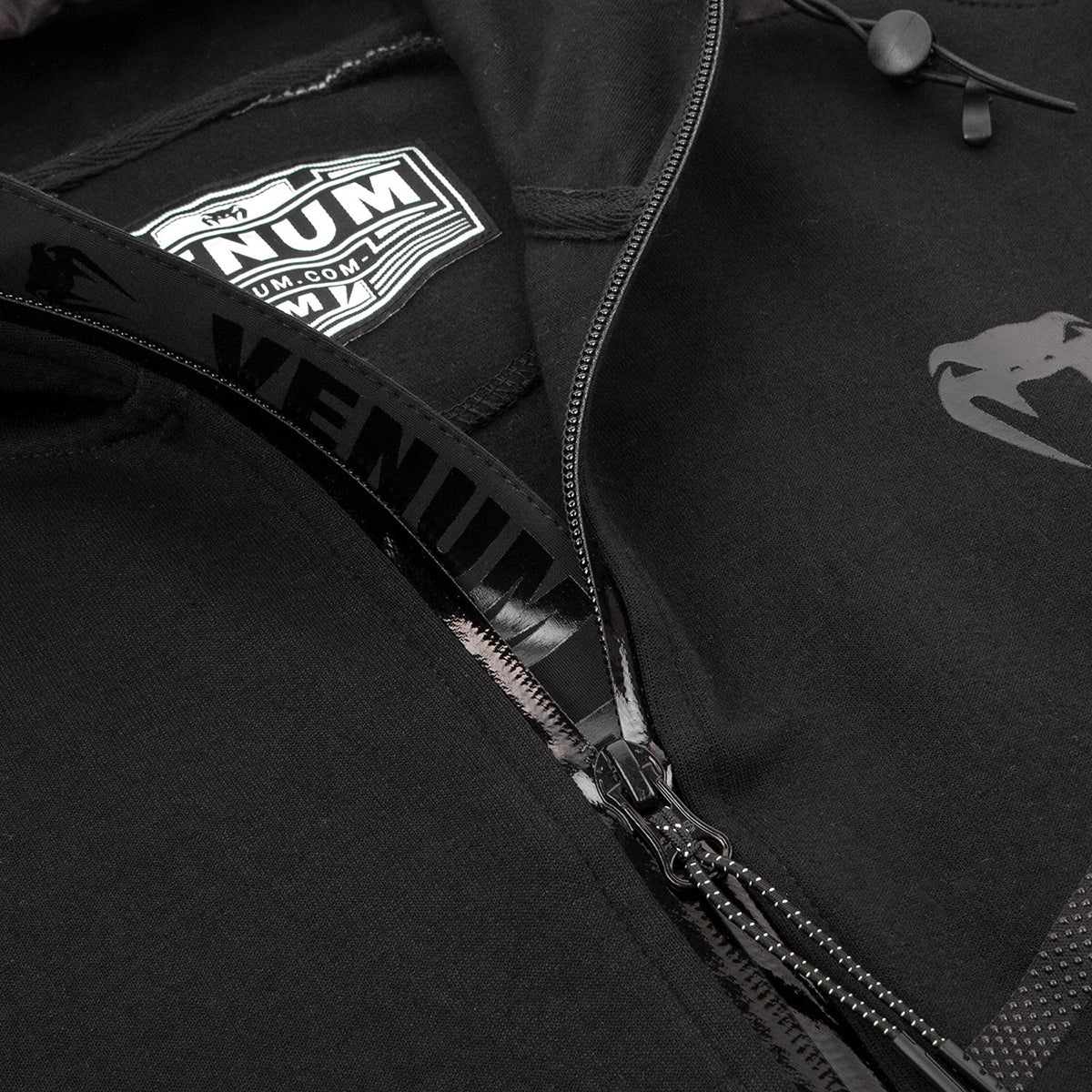 Venum Laser Evo Full Zip Hoodie - Black - Forza Sports