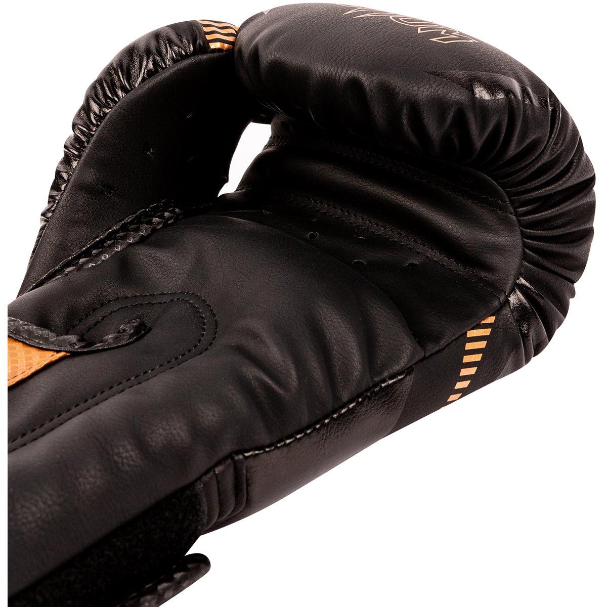 Venum Impact Hook and Loop Boxing Gloves - Black/Bronze - Forza Sports