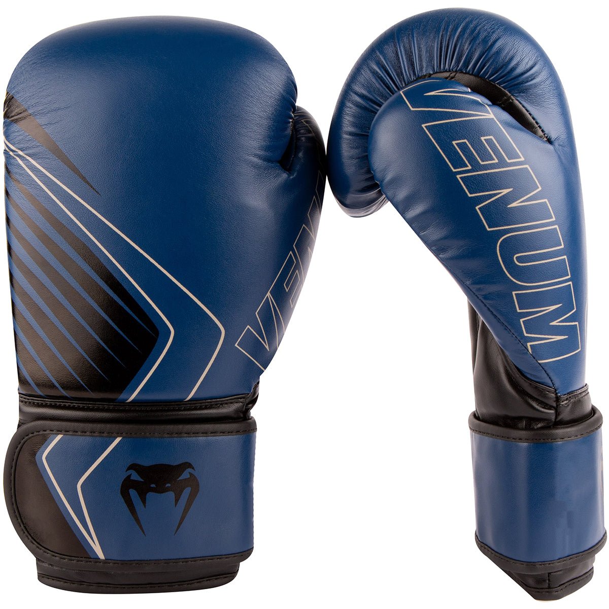 Venum Contender 2.0 Hook and Loop Boxing Gloves - Navy/Sand - Forza Sports -punching bag and gloves