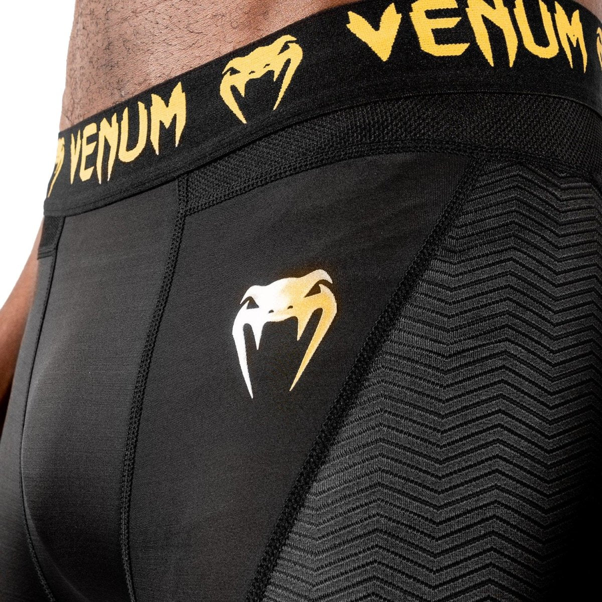 Venum G - Fit Compression Spats - Black/Gold - Forza Sports