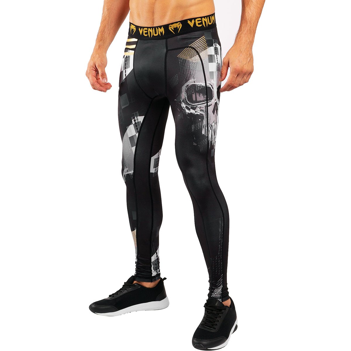 Venum Skull Compression Spats - Black - Forza Sports