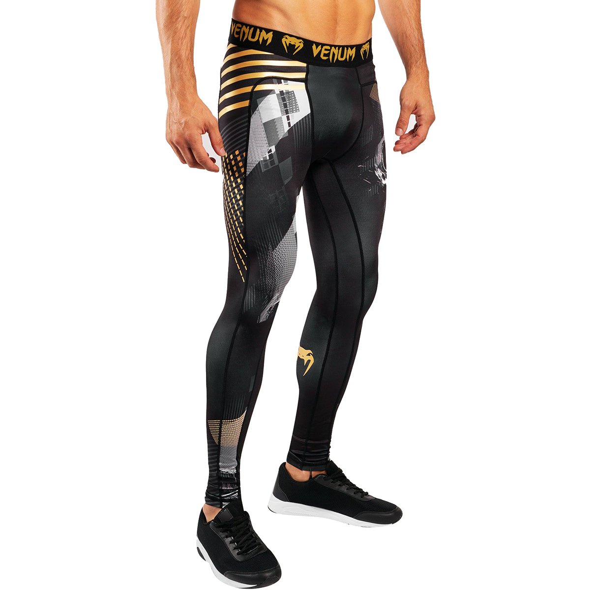 Venum Skull Compression Spats - Black - Forza Sports