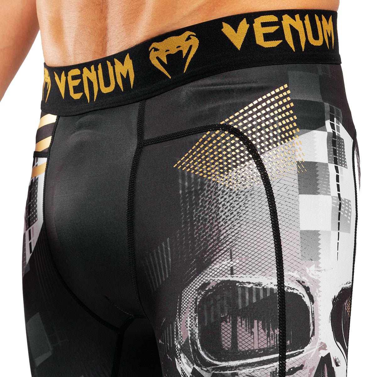 Venum Skull Compression Spats - Black - Forza Sports
