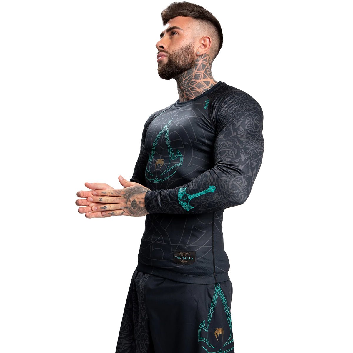 Venum Assassin's Creed Reloaded Long Sleeve Rashguard - Black - Forza Sports