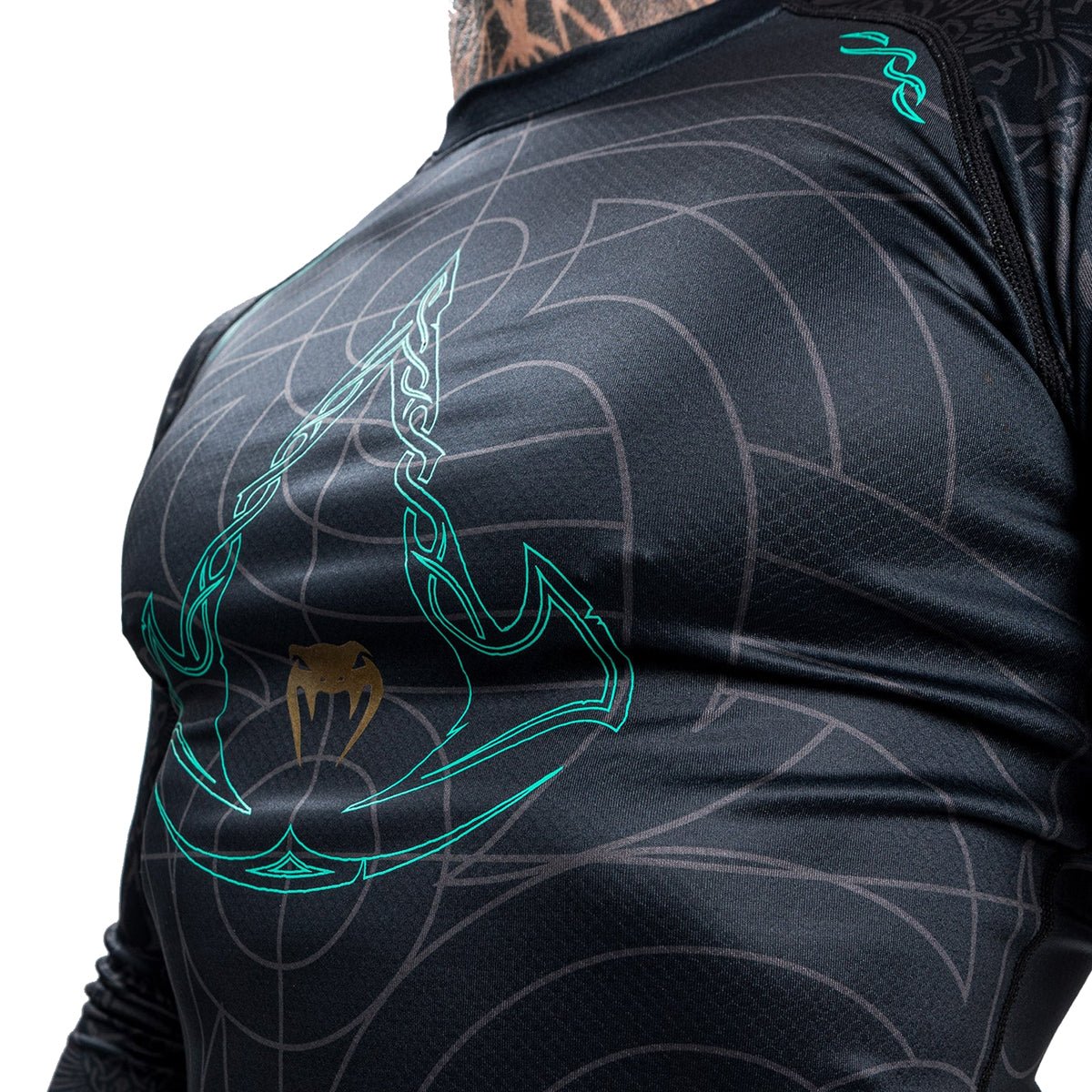 Venum Assassin's Creed Reloaded Long Sleeve Rashguard - Black - Forza Sports