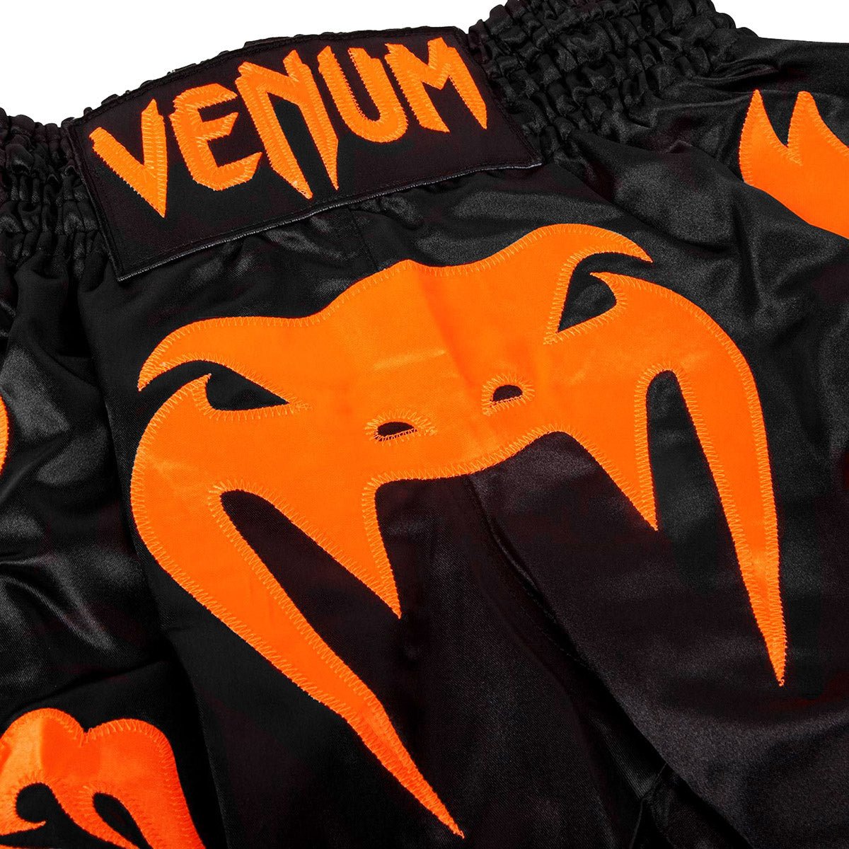 Venum Bangkok Inferno Muay Thai Shorts - Black/Neo Orange - Forza Sports