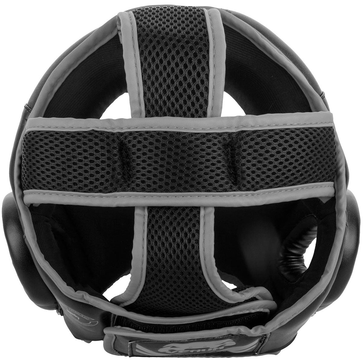 Venum Challenger 2.0 Skintex Leather MMA Training Headgear - Black/Gray - Forza Sports