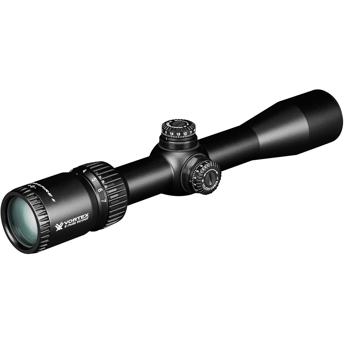 Vortex Optics Crossfire II 2 - 7X32 Scout Riflescope - V - Plex (MOA) - Forza Sports