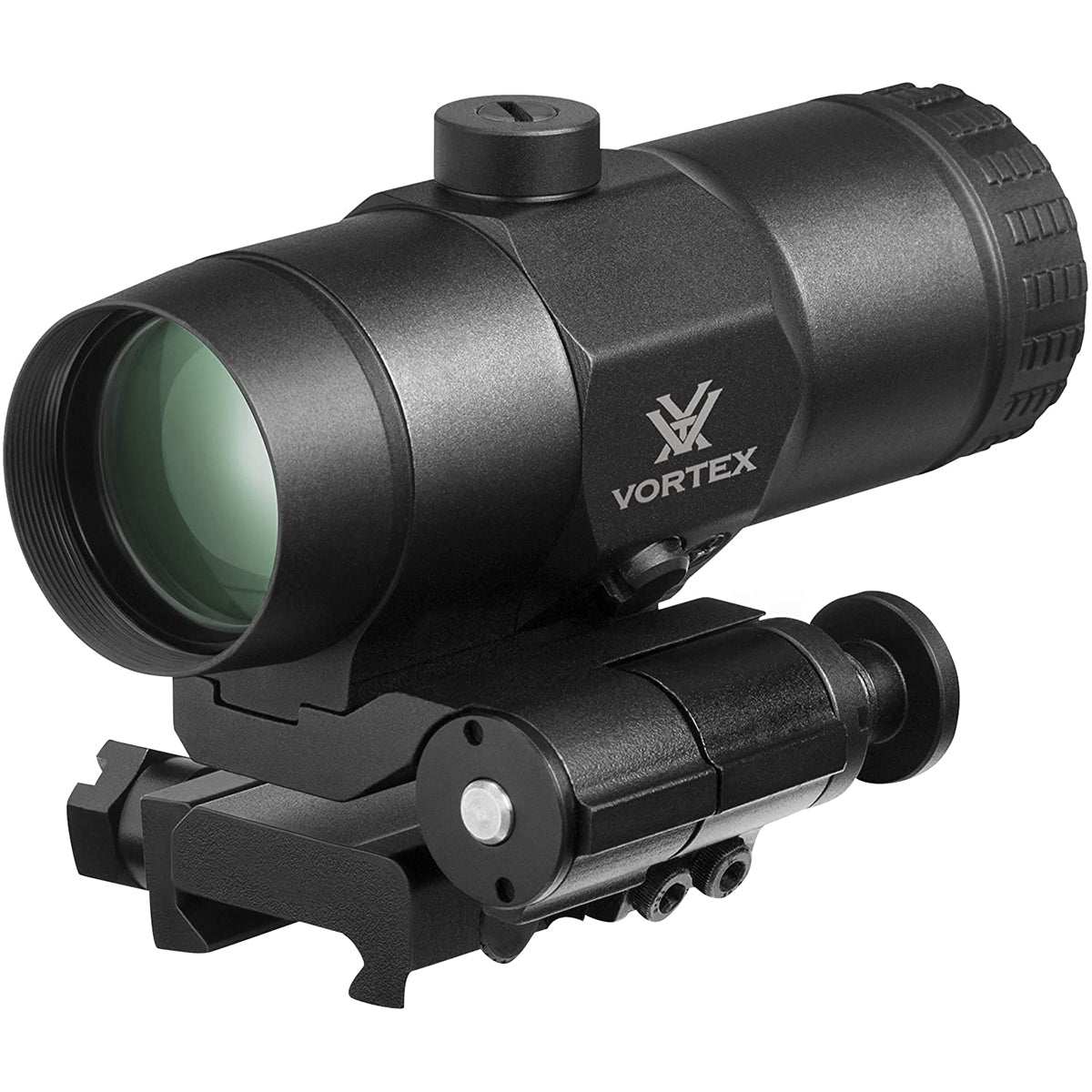 Black Vortex scope magnifier on a white background