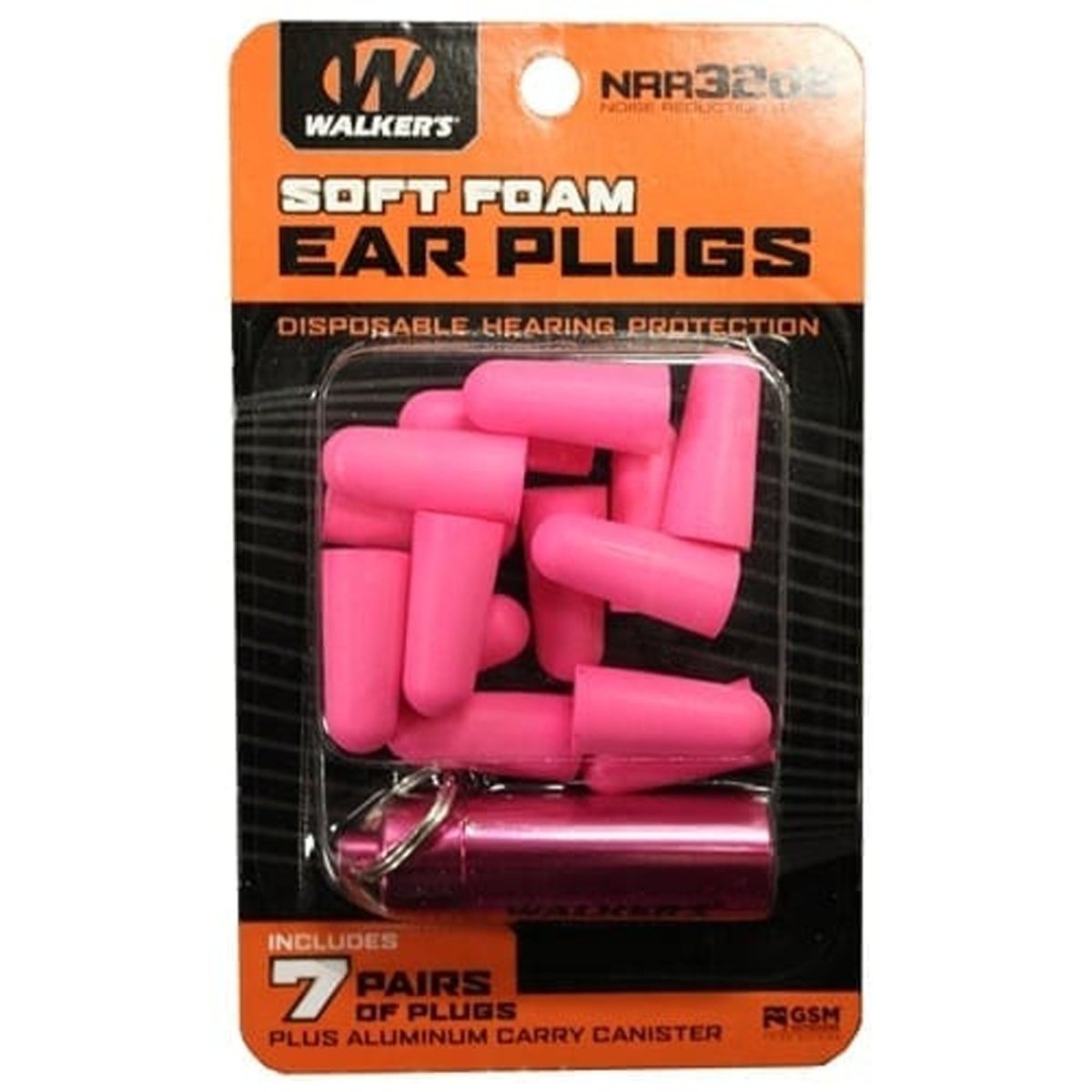 Walker's - Foam Ear Plugs with Carry Canister - Forza Sports