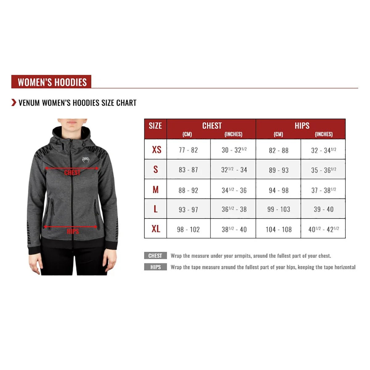 Venum Women's Laser Thermal Zip - Up Hoodie - Dark Heather Gray - Forza Sports