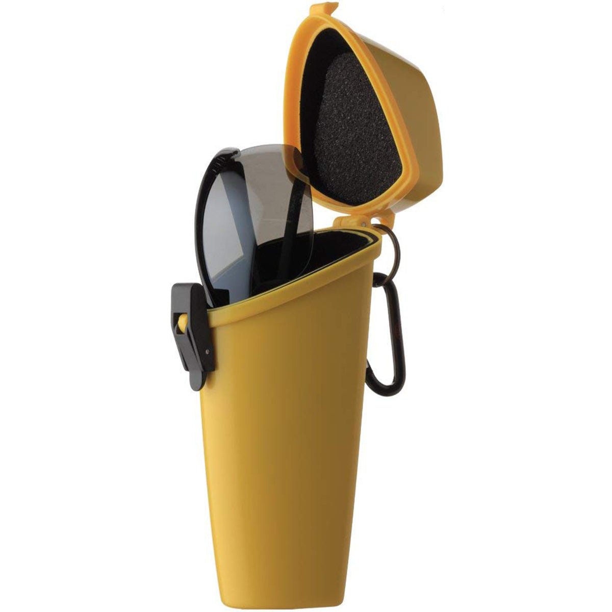 Witz The Wrapper Lightweight Waterproof Eyeglass Case with Carabiner - Yellow - Forza Sports