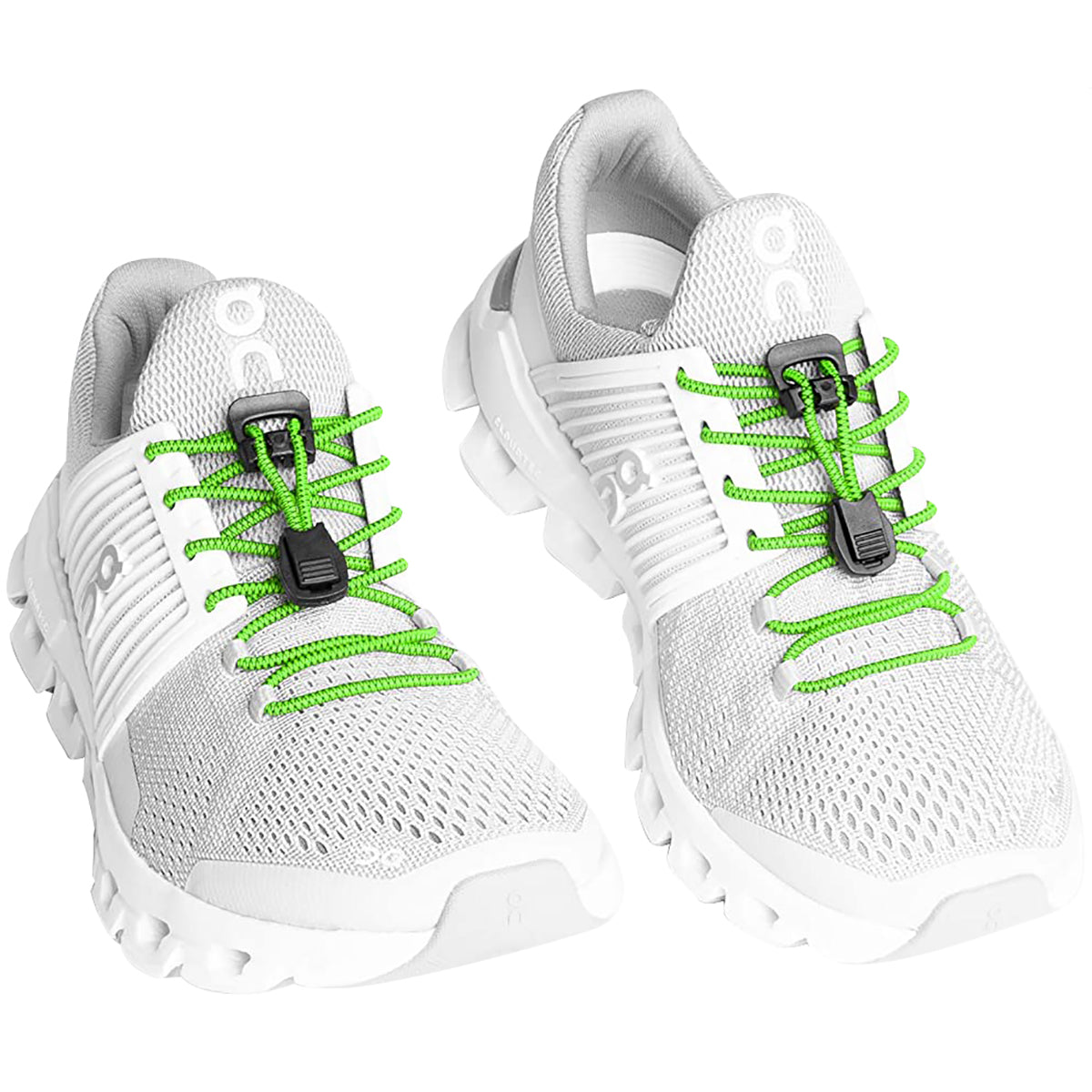 Xpand Laces No-Tie Quick-Release Elastic Shoelaces - neon green